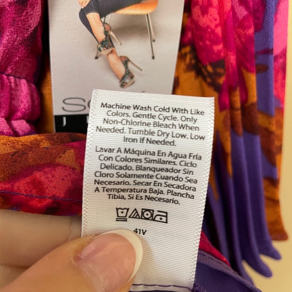 Sofia Jeans Womens Floral Ruched Blouse Top 3XL Accordion Sleeves V Neck NEW NWT - Picture 7 of 11